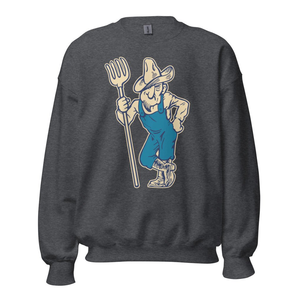 Vintage Utah State Crew Neck Sweatshirt - 1950s Aggie with Attitude Art Sweatshirt - rivalryweek