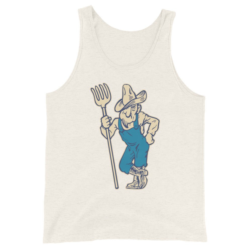 Vintage Utah State Men's Tank Top - 1950s Aggie with Attitude Art Mens Tank Top - rivalryweek