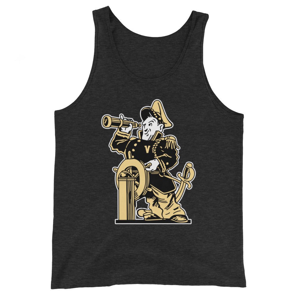 Vintage Vanderbilt Men's Tank Top - 1950s Commodore Mascot Art Mens Tank Top - rivalryweek