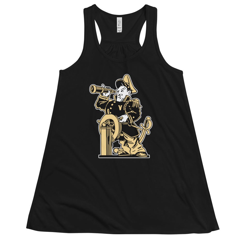 Vintage Vanderbilt Women's Flowy Tank Top - 1950s Commodore Mascot Art W Tank Top - rivalryweek