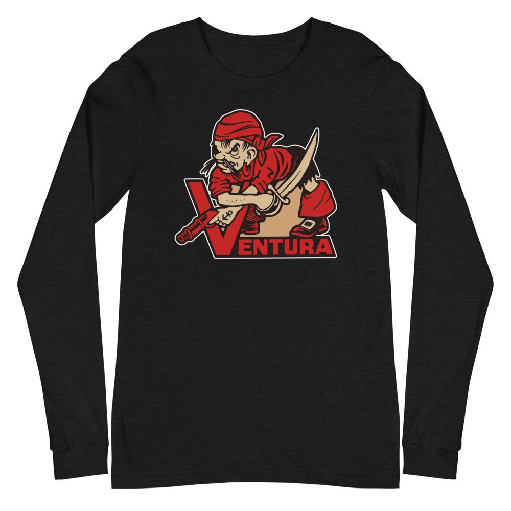 Vintage Ventura College Long Sleeve Shirt - 1950s Pirate Mascot Art Long Sleeve Shirt - rivalryweek