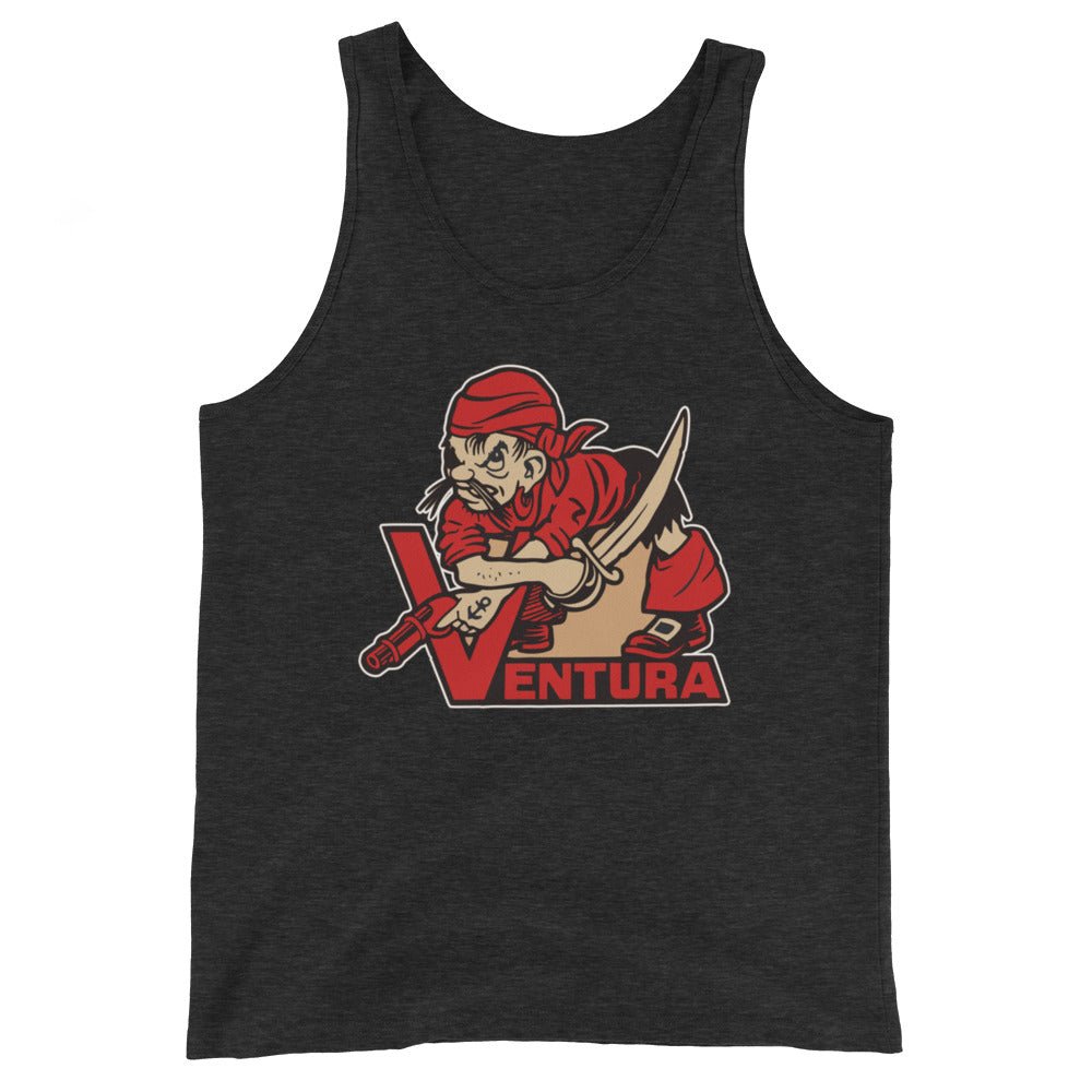 Vintage Ventura College Men's Tank Top - 1950s Pirate Mascot Art Mens Tank Top - rivalryweek