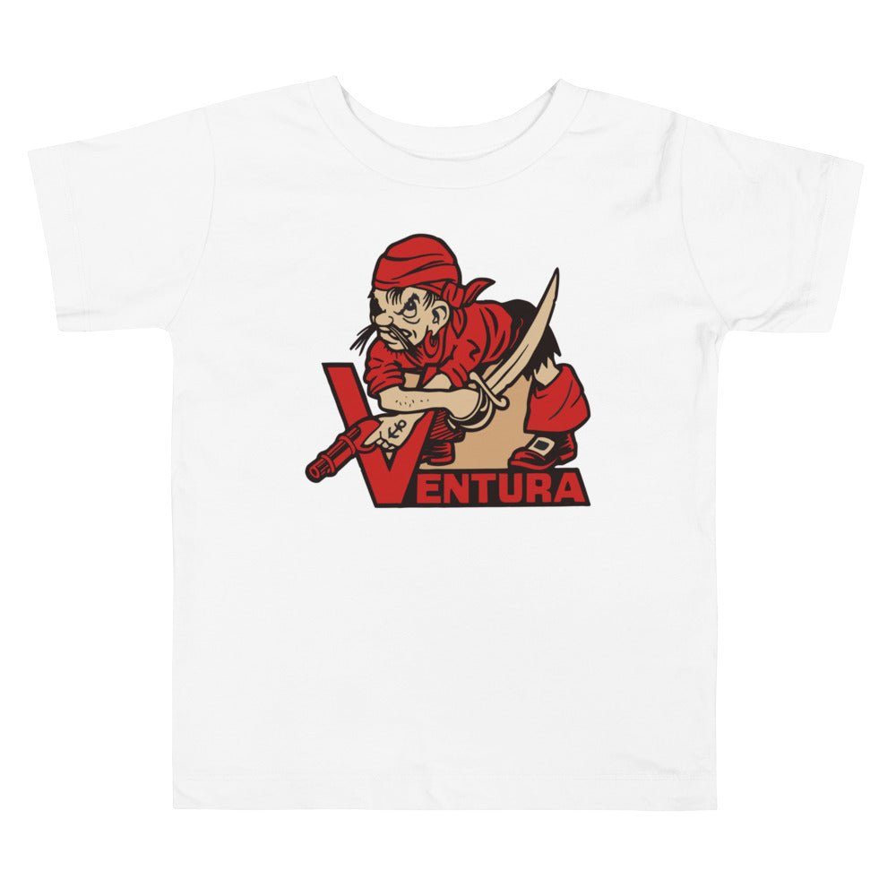 Vintage Ventura College Toddler T Shirt - 1950s Pirate Mascot Art Toddler Staple Tee - rivalryweek