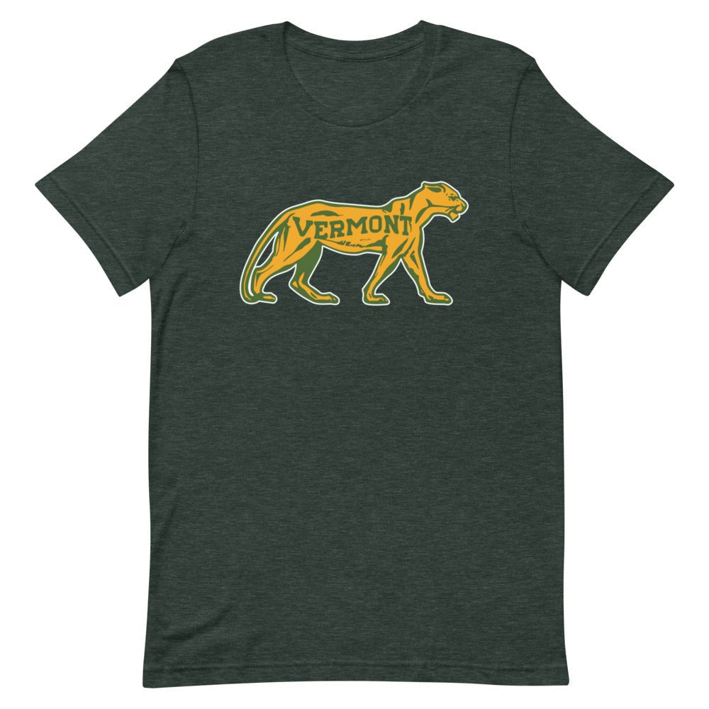 Vintage Vermont Catamount Shirt - 1940s Classic Cat Art Shirt - Rivalry Week