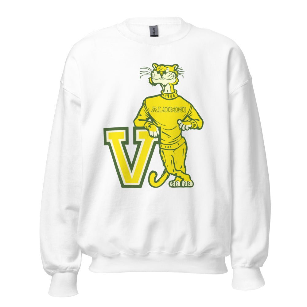 Vintage Vermont Crew Neck Sweatshirt - 1950s Catamount Alumni Art Sweatshirt - Rivalry Week