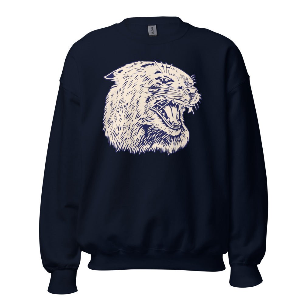 Vintage Villanova Crew Neck Sweatshirt - 1940s Roaring Wildcat Art Sweatshirt - Rivalry Week