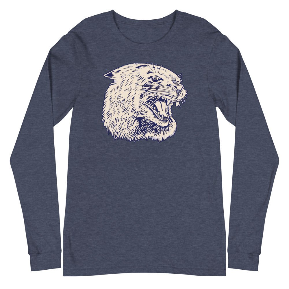 Vintage Villanova Long Sleeve Shirt - 1940s Roaring Wildcat Art Long Sleeve Shirt - Rivalry Week