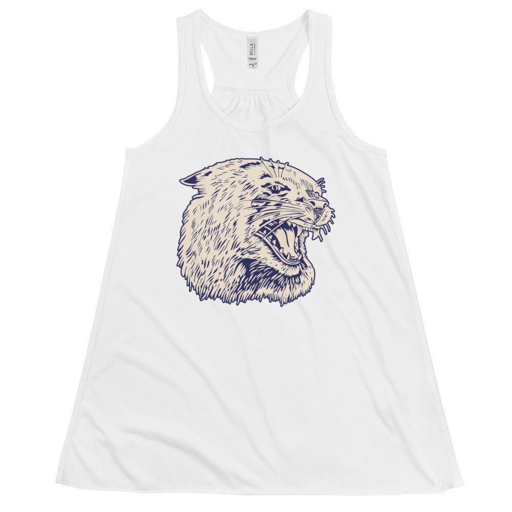 Vintage Villanova Women's Flowy Tank Top - 1940s Roaring Wildcat Art W Tank Top - Rivalry Week