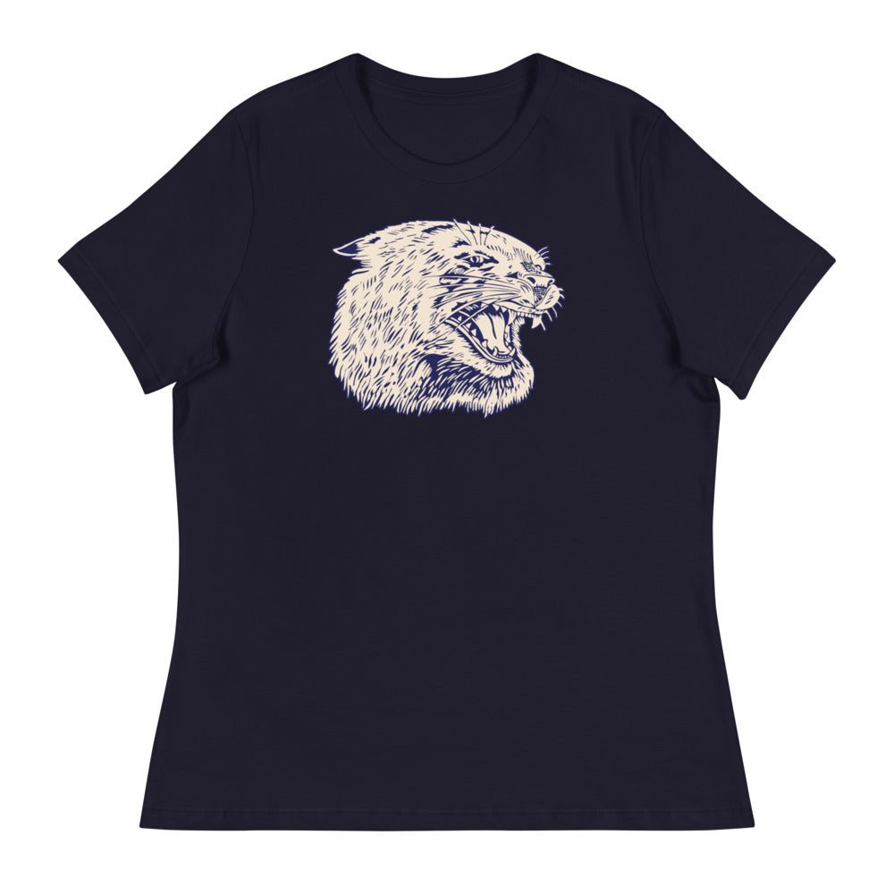 Vintage Villanova Women's Relaxed Shirt - 1940s Roaring Wildcat Art W Relaxed T Shirt - Rivalry Week