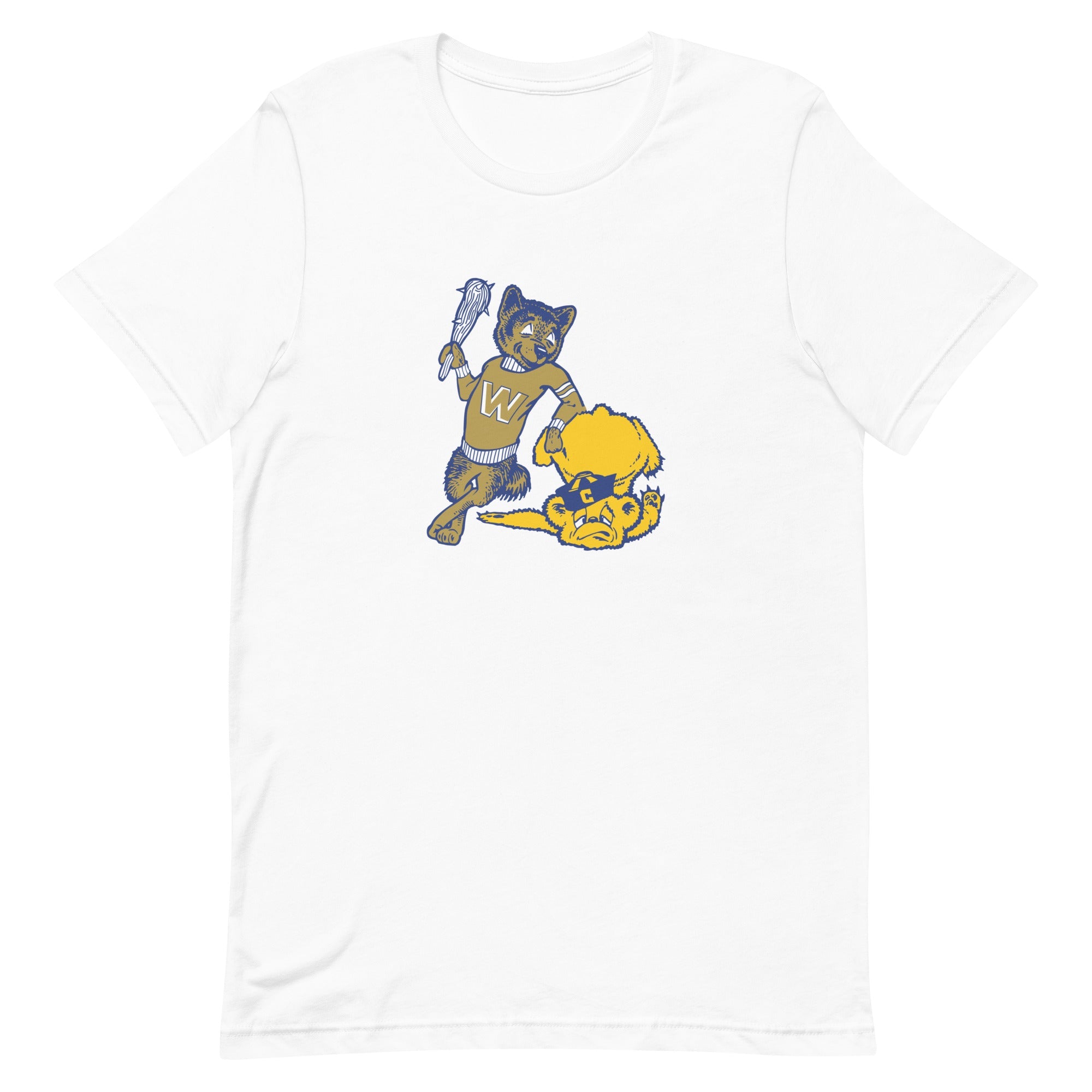 Vintage Washington Cal Rivalry T Shirt - 1950's artwork Shirt - rivalryweek