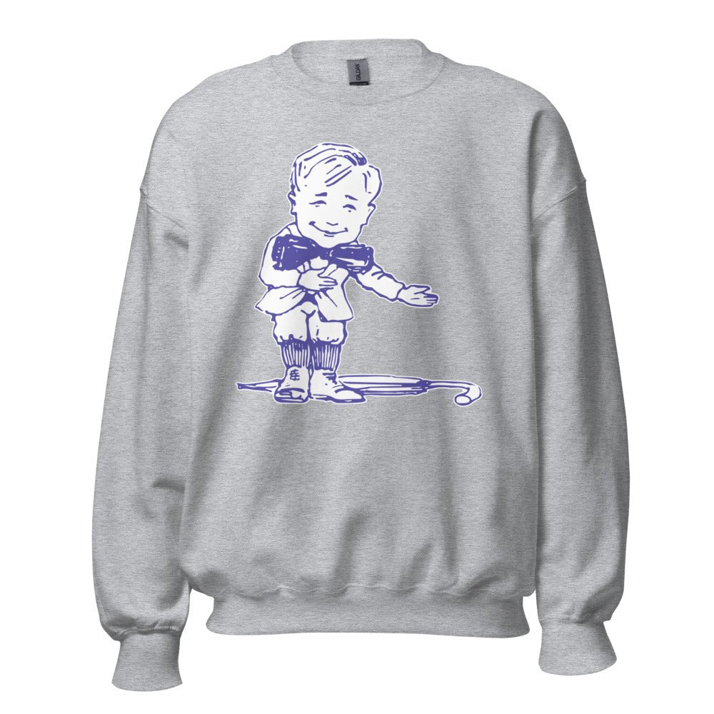 Vintage Washington Crew Neck Sweatshirt - 1919 Sun Dodger Mascot Art Sweatshirt - rivalryweek