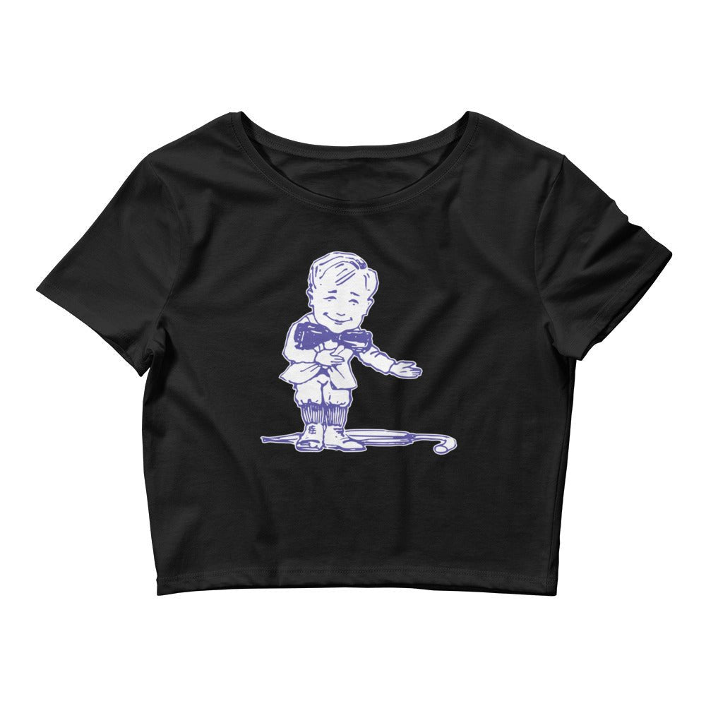 Vintage Washington Crop Top - 1919 Sun Dodger Mascot Art Crop Top - rivalryweek