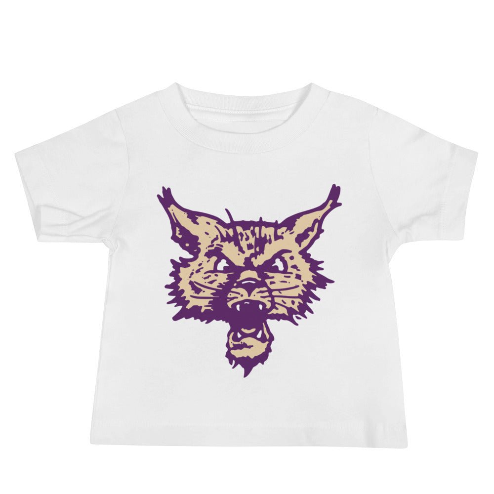 Vintage Weber State Baby T Shirt - 1950s Wild Cat Art Baby Staple Tee - Rivalry Week