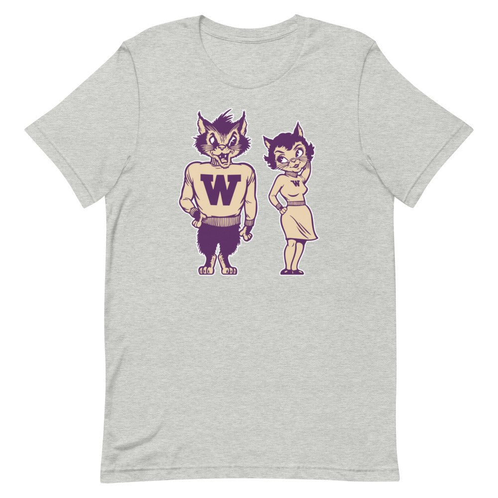 Vintage Weber State Mascots Shirt - 1950s Wildcats in Love Art Shirt - Rivalry Week