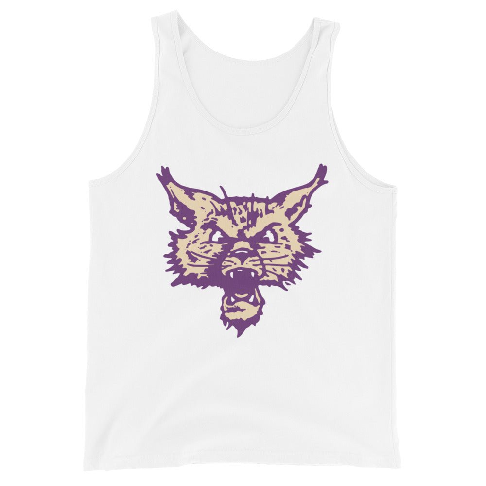 Vintage Weber State Men's Tank Top - 1950s Wild Cat Art Mens Tank Top - Rivalry Week