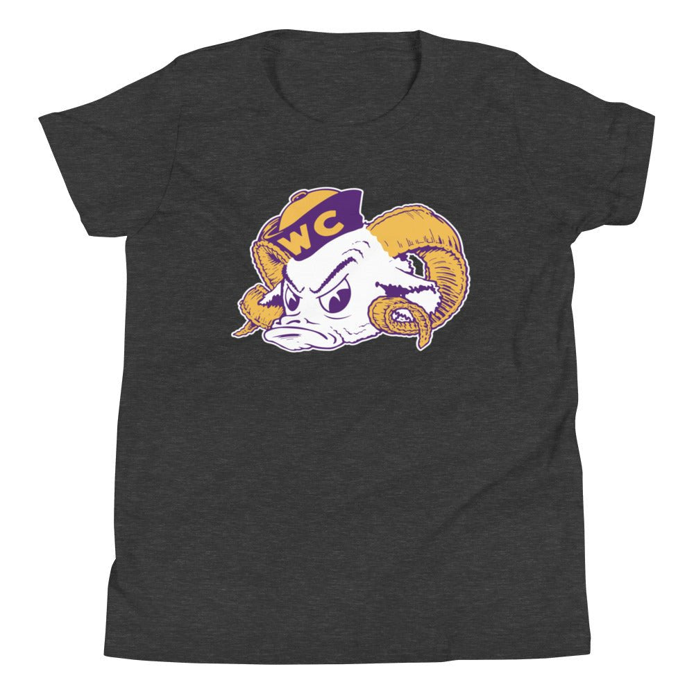 Vintage West Chester Kids Youth Shirt - 1940s Sailor Ram Art Youth Staple Tee - Rivalry Week