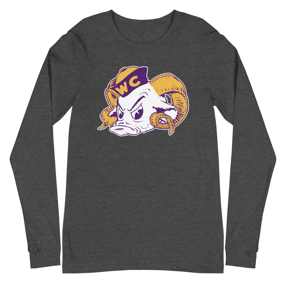 Vintage West Chester Long Sleeve Shirt - 1940s Sailor Ram Art Long Sleeve Shirt - Rivalry Week