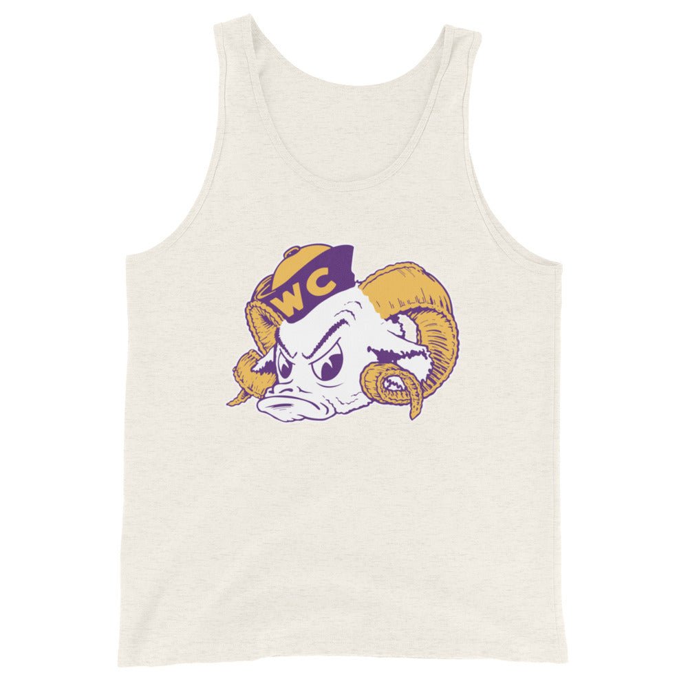 Vintage West Chester Men's Tank Top - 1940s Sailor Ram Art Mens Tank Top - Rivalry Week