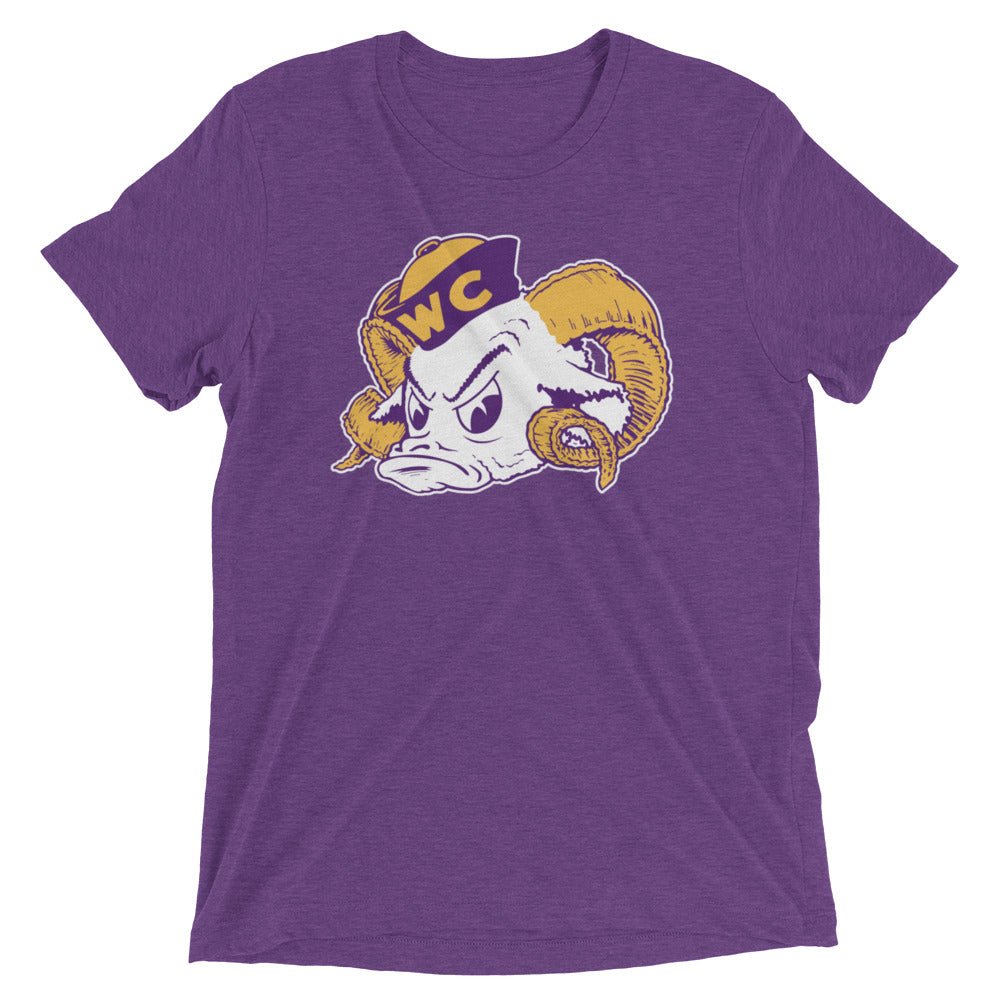 Vintage West Chester Tri-Blend - 1940s Sailor Ram Art Tri-Blend - Rivalry Week