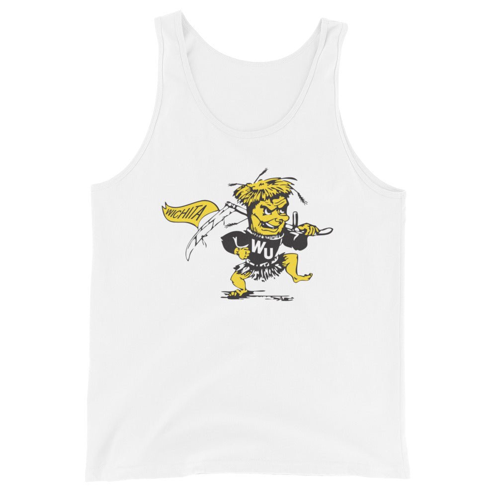 Vintage Wichita Shocker Men's Tank Top - 1940s Vintage Wichita Shocker Saber n Flag Art Mens Tank Top - rivalryweek