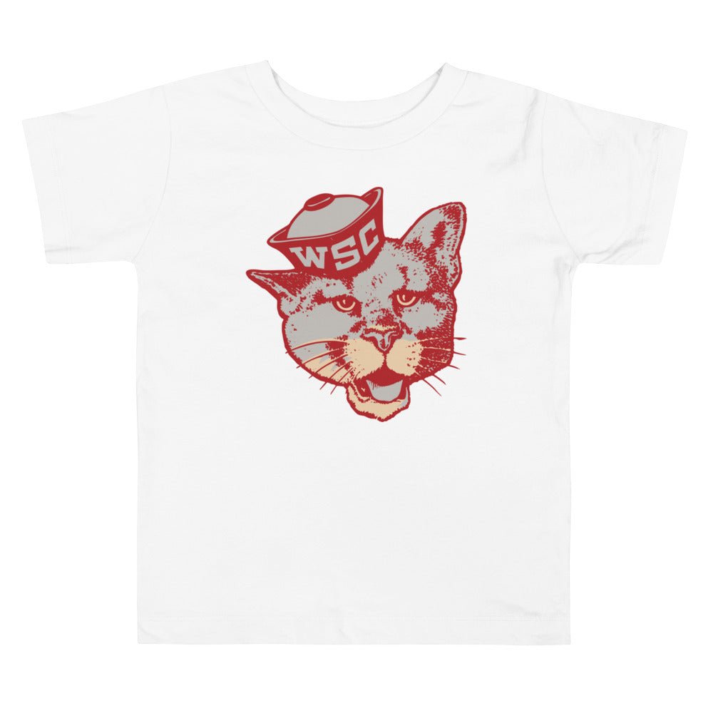 Vintage WSU Toddler T Shirt - 1950s Sailor Cougar Art Toddler Staple Tee - rivalryweek