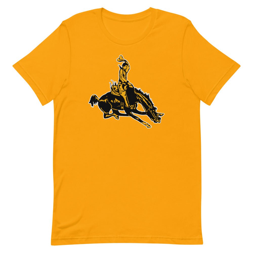 Vintage Wyoming Cowboys Shirt - 1940s Classic Cowboy Art Shirt - rivalryweek