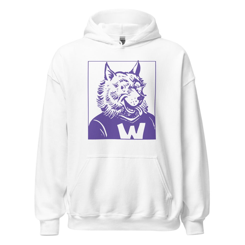 Washington Husky Hoodie - 1959 Happy Husky Art Hoodie - rivalryweek