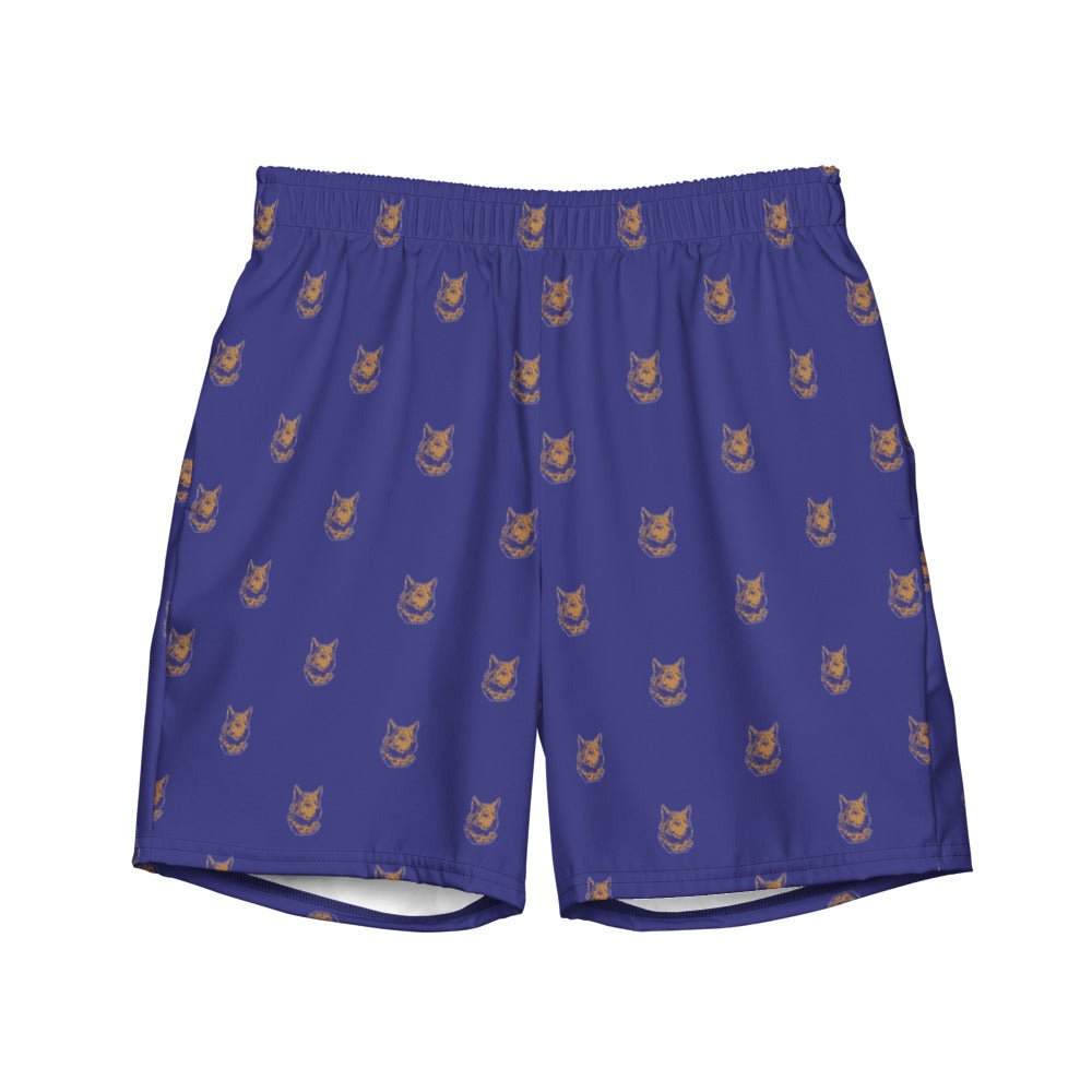 Washington Vintage Swim Trunks - 1932 Husky Purple Pattern Swim Trunks - Rivalry Week