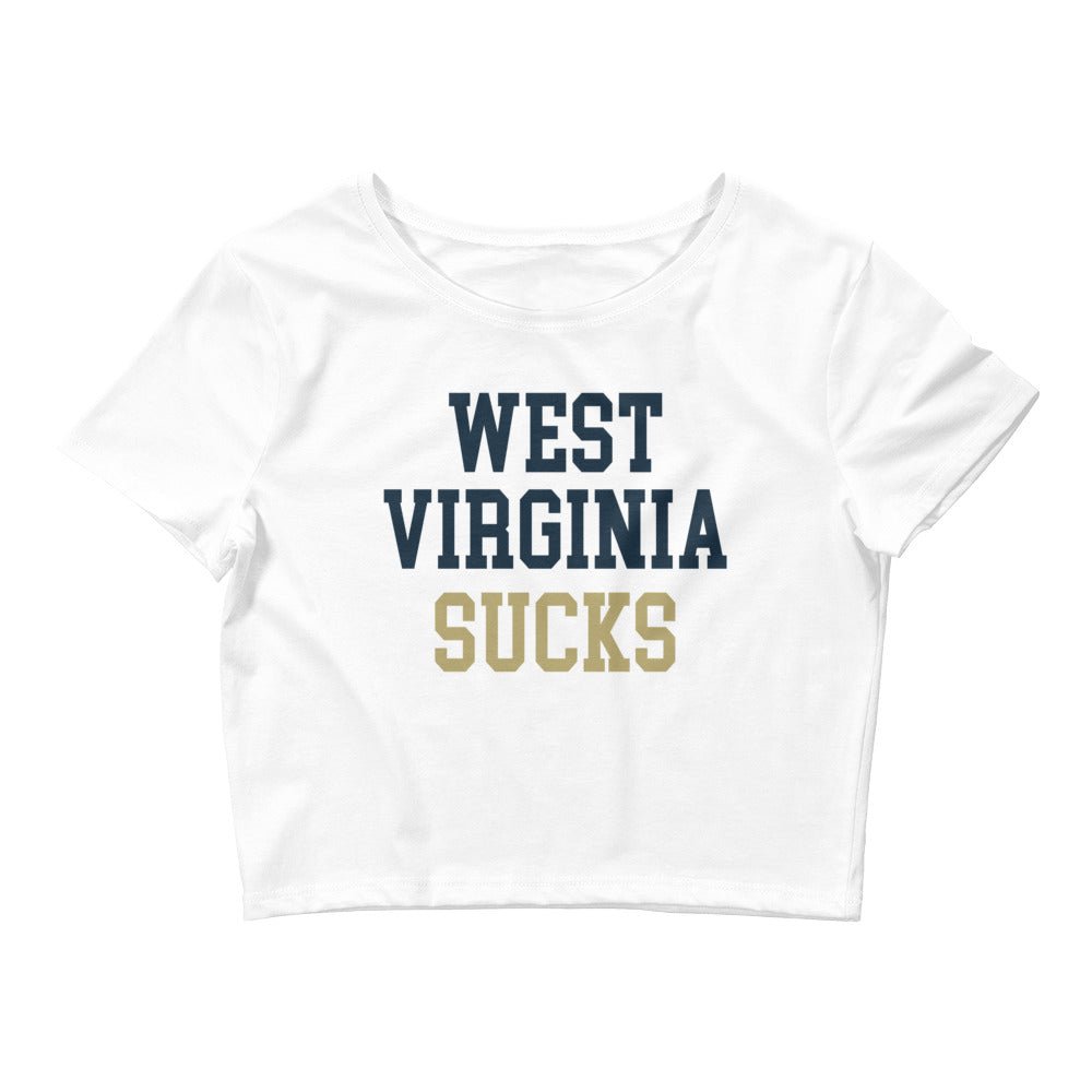 West Virginia Sucks Pitt Rivalry Crop Top Crop Top - rivalryweek