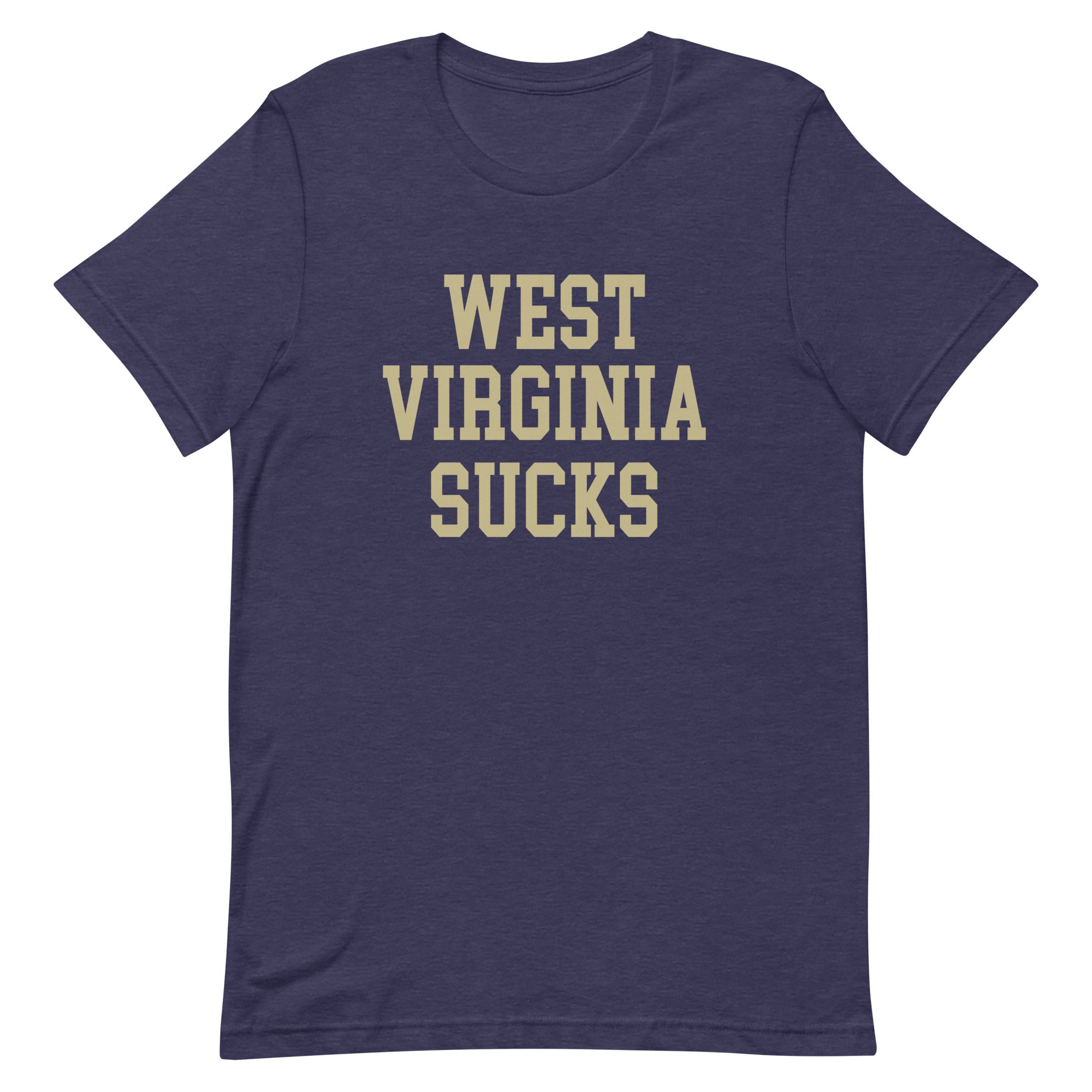 West Virginia Sucks Pitt Rivalry T Shirt Heather Blue Shirt - rivalryweek