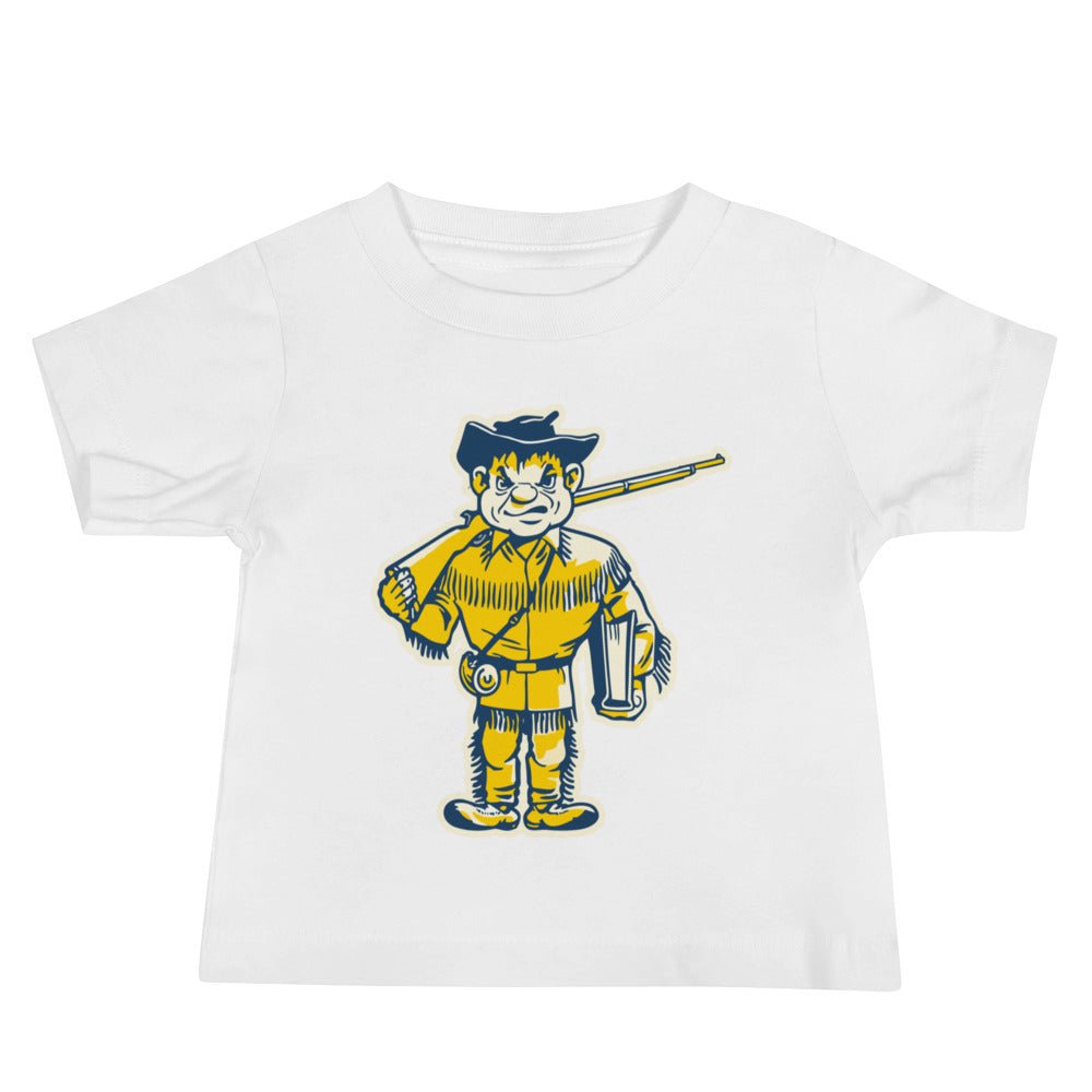 Whiman College Vintage Baby T Shirt - 1950s Fightin' Missionaries Art Baby Staple Tee - rivalryweek