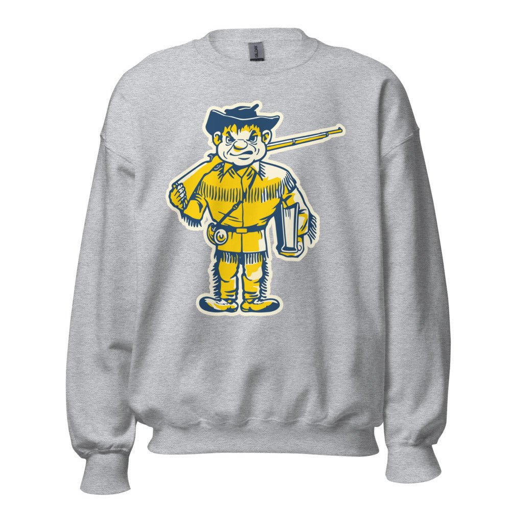 Whiman College Vintage Crew Neck Sweatshirt - 1950s Fightin' Missionaries Art Sweatshirt - rivalryweek