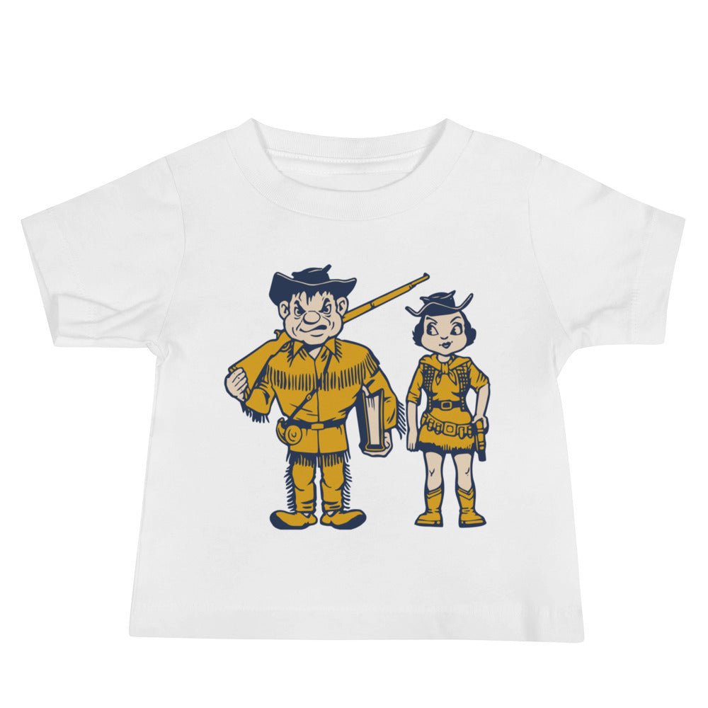 Whitman College Baby T Shirt - 1950s Vintage Couple Art Baby Staple Tee - rivalryweek