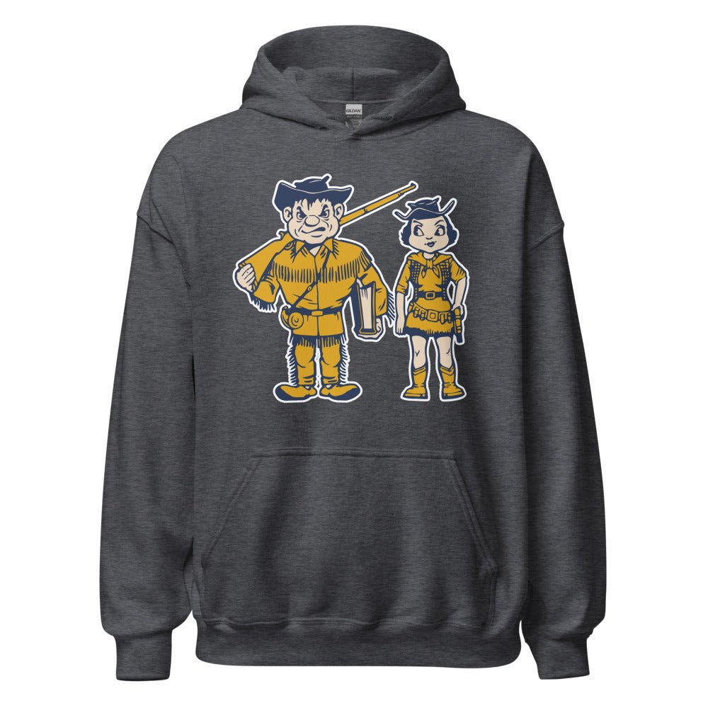 Whitman College Hoodie - 1950s Vintage Couple Art Hoodie - rivalryweek