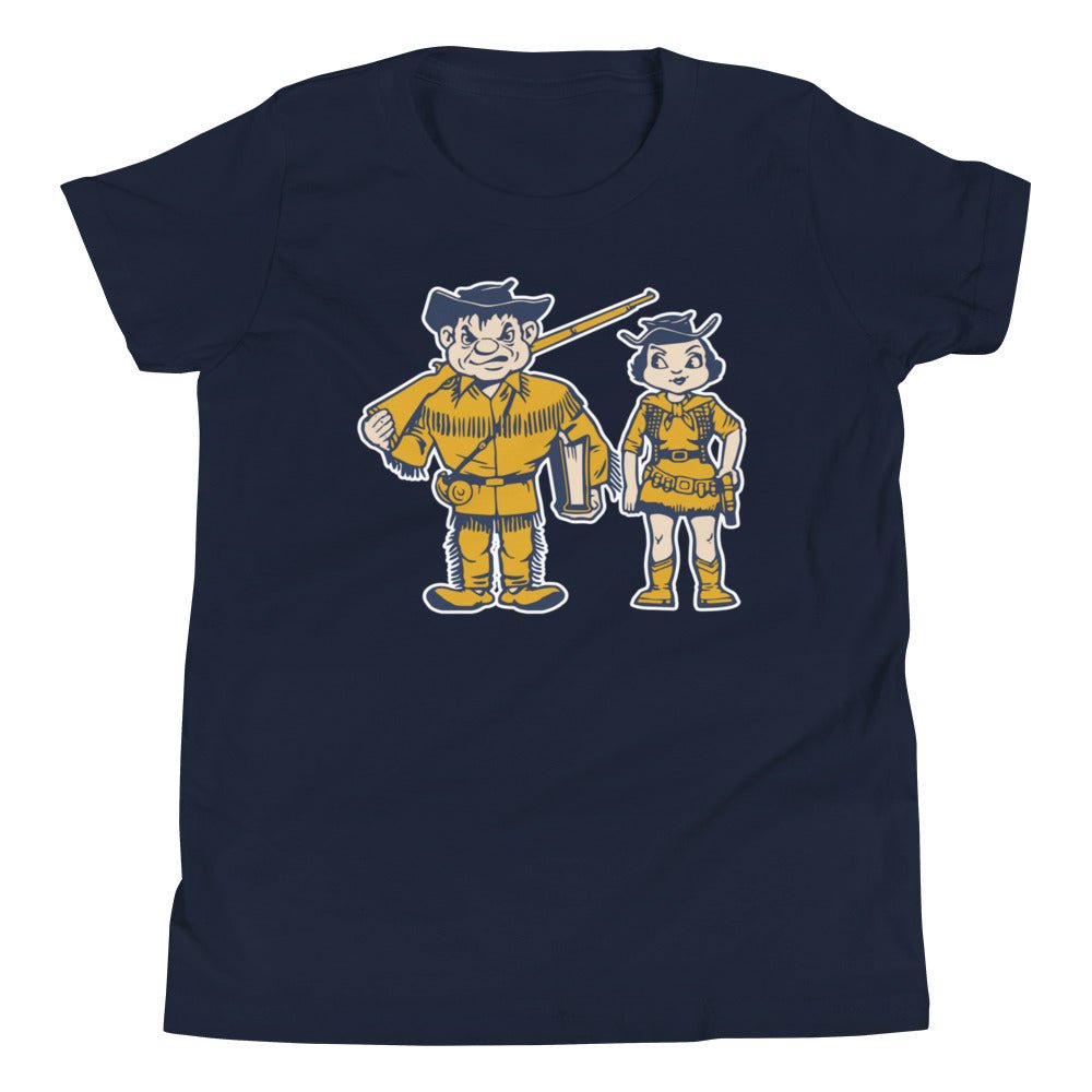 Whitman College Kids Youth Shirt - 1950s Vintage Couple Art Youth Staple Tee - rivalryweek