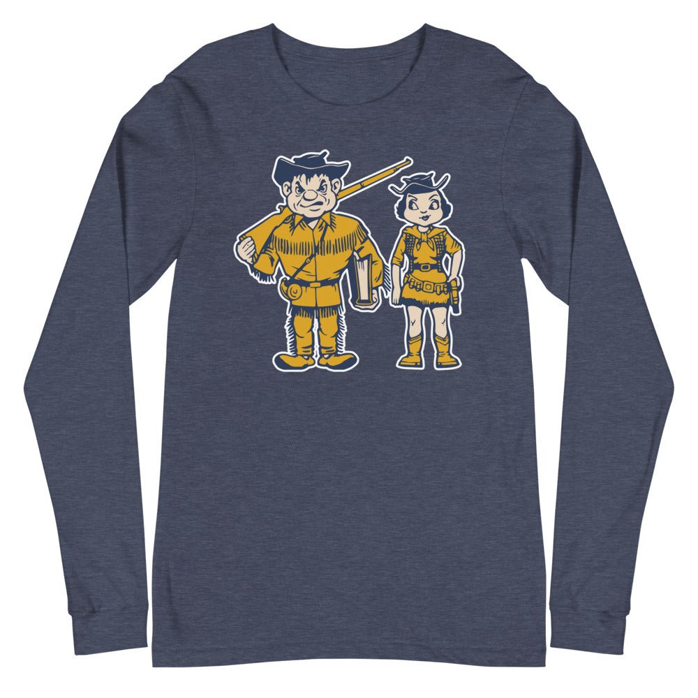 Whitman College Long Sleeve Shirt - 1950s Vintage Couple Art Long Sleeve Shirt - rivalryweek