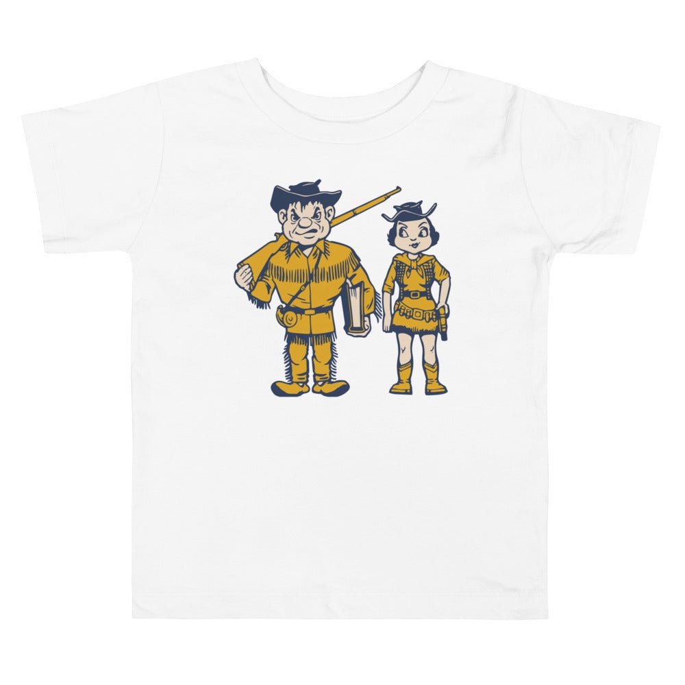 Whitman College Toddler T Shirt - 1950s Vintage Couple Art Toddler Staple Tee - rivalryweek