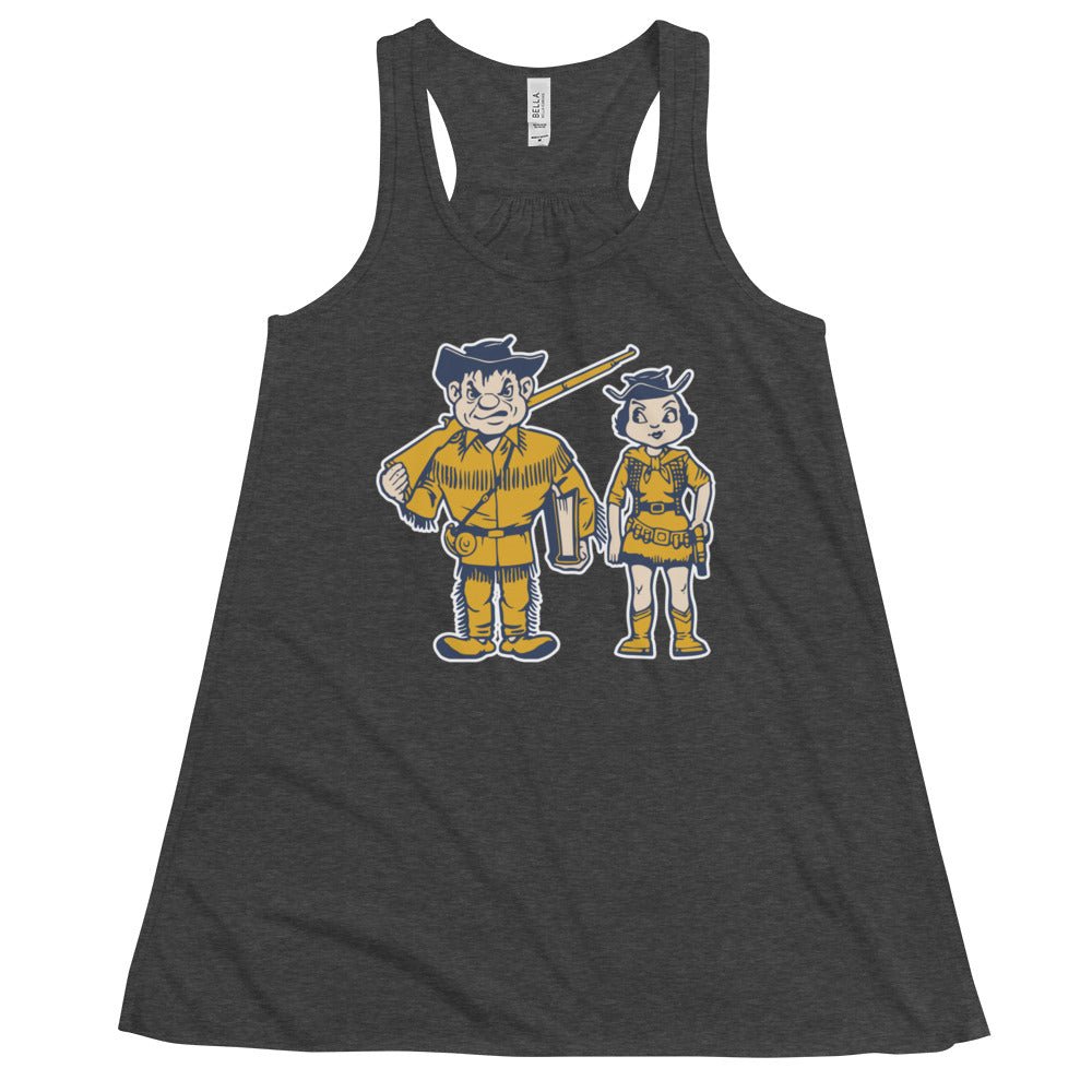 Whitman College Women's Flowy Tank Top - 1950s Vintage Couple Art W Tank Top - rivalryweek