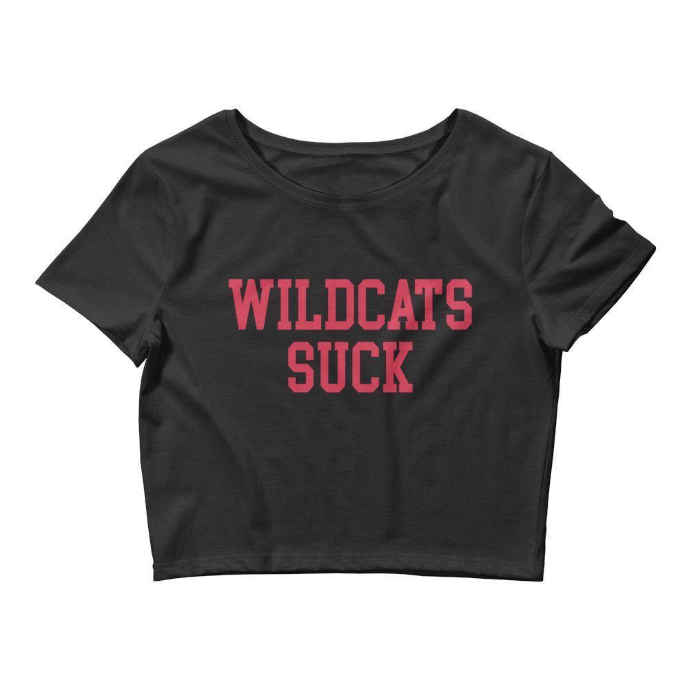 Wildcats Suck Louisville Rivalry Crop Top Black Crop Top - rivalryweek