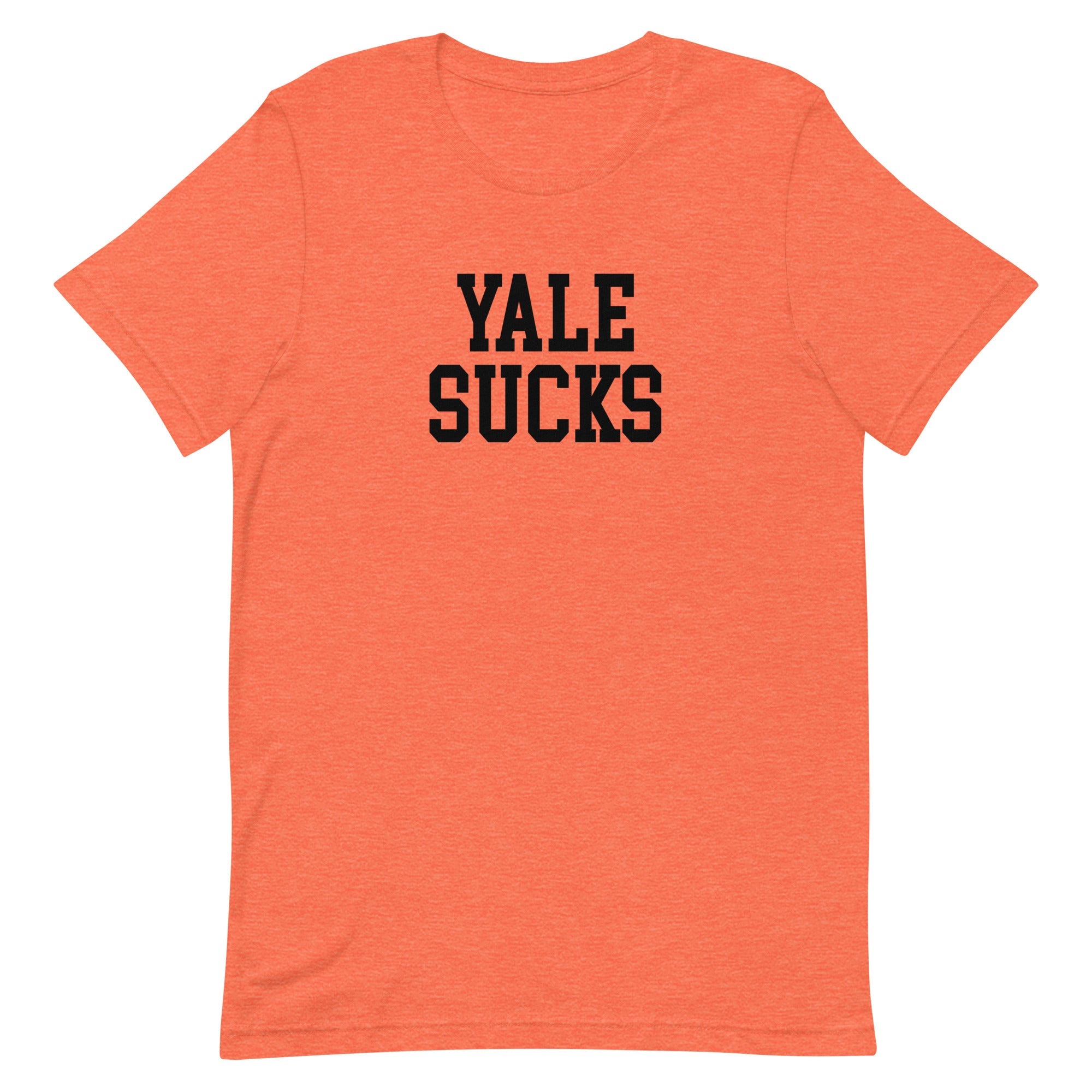 Yale Sucks Princeton Rivalry T Shirt Heather Orange Shirt - rivalryweek